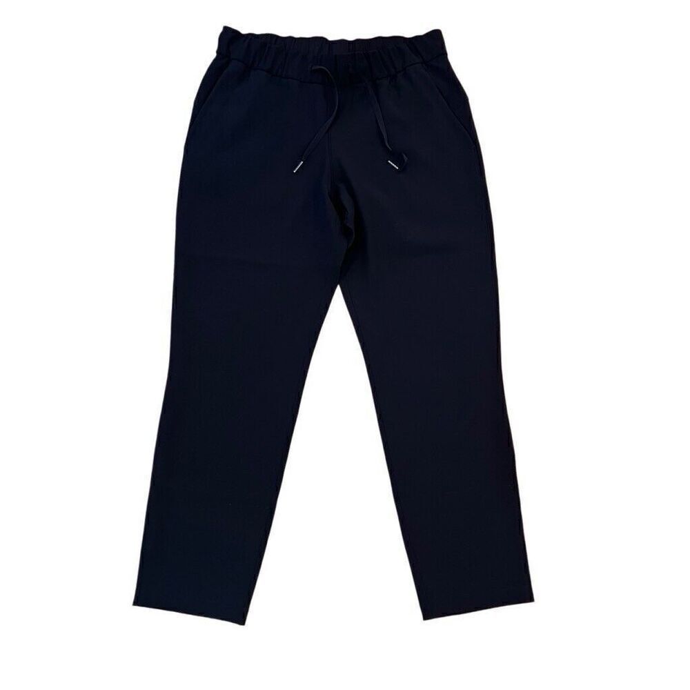 Lululemon Straight-Leg Mid-Rise Pant Luxtreme 7/8 Length Size 8/Medium Black